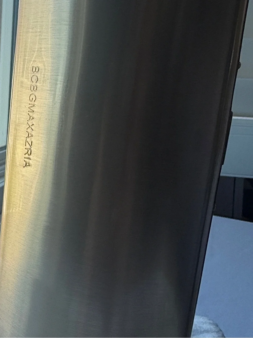 BCBGMaxAzria Metallic Gold Cylinder Clutch